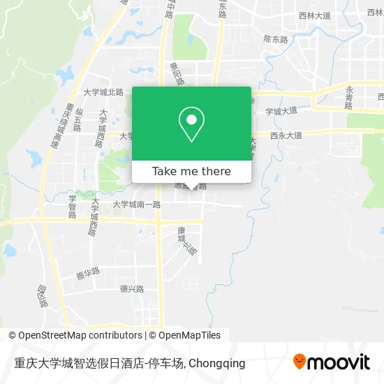 重庆大学城智选假日酒店-停车场 map
