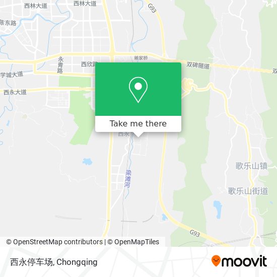 西永停车场 map