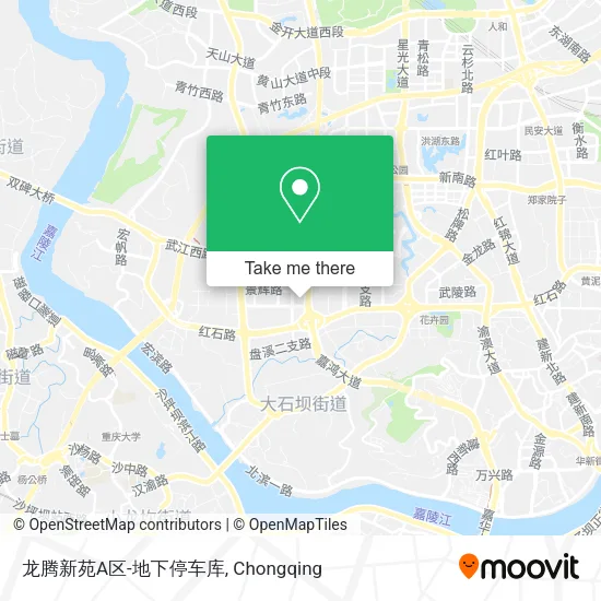 龙腾新苑A区-地下停车库 map