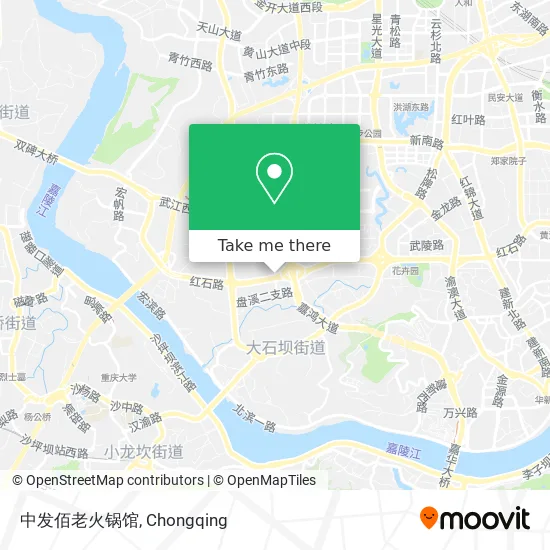 中发佰老火锅馆 map