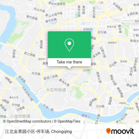 江北金果园小区-停车场 map