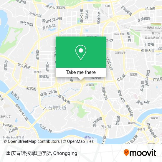 重庆盲谭按摩理疗所 map