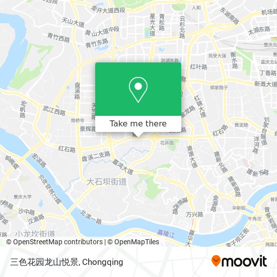 三色花园龙山悦景 map