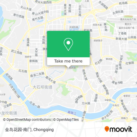 金岛花园-南门 map