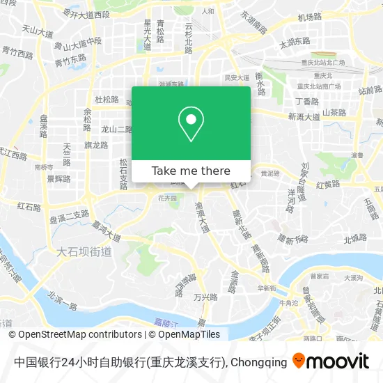中国银行24小时自助银行(重庆龙溪支行) map