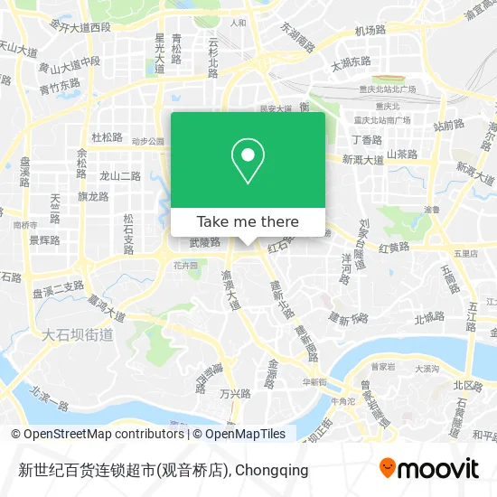 新世纪百货连锁超市(观音桥店) map