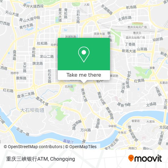 重庆三峡银行ATM map