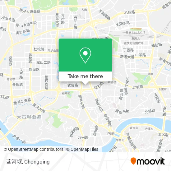 蓝河堰 map