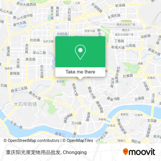 重庆阳光屋宠物用品批发 map