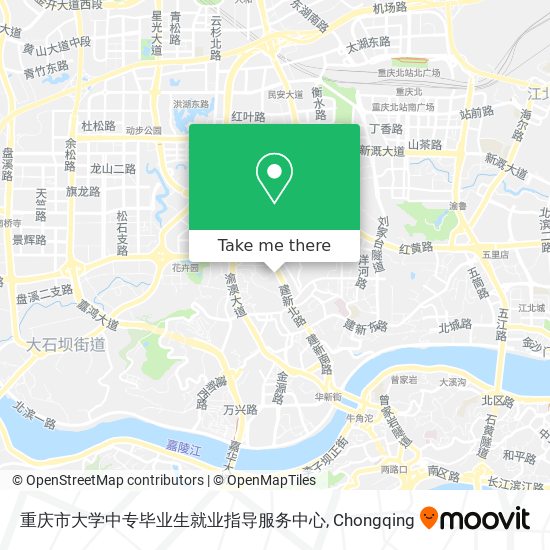重庆市大学中专毕业生就业指导服务中心 map