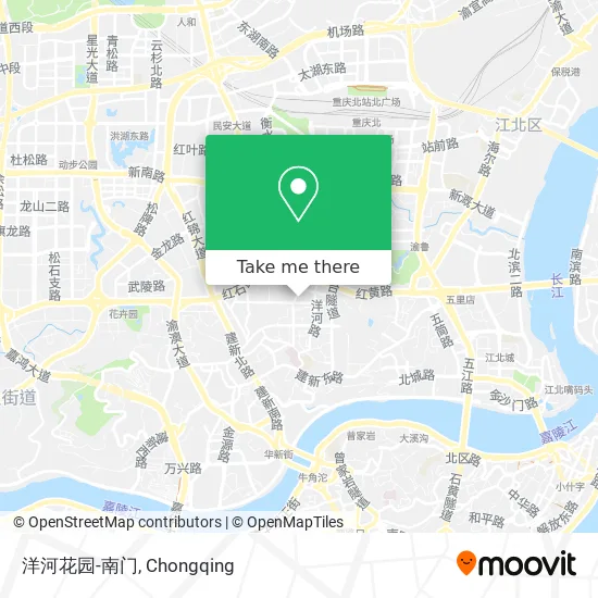 洋河花园-南门 map