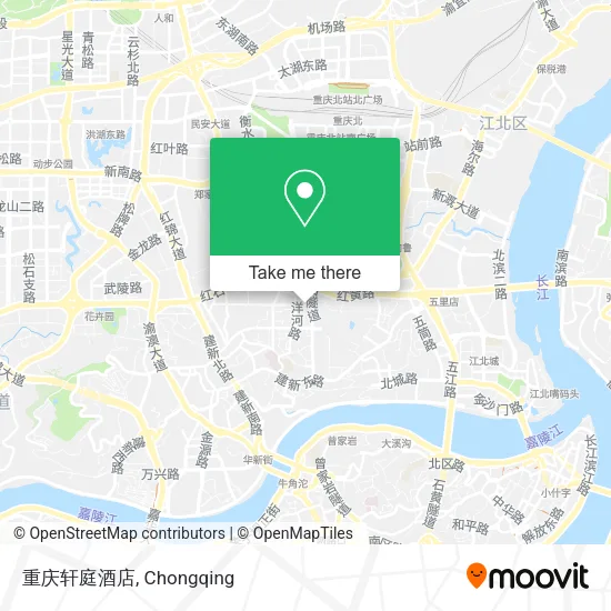 重庆轩庭酒店 map