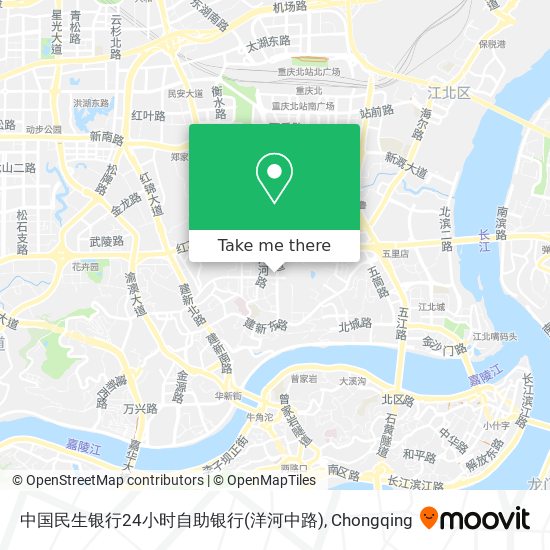 中国民生银行24小时自助银行(洋河中路) map