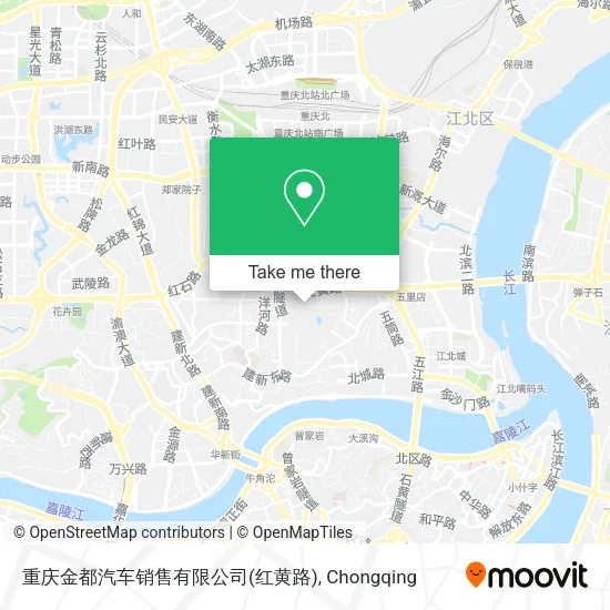重庆金都汽车销售有限公司(红黄路) map