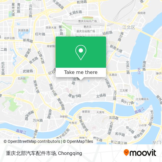 重庆北部汽车配件市场 map