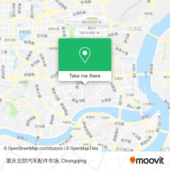 重庆北部汽车配件市场 map