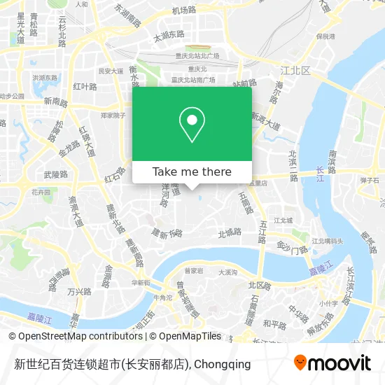 新世纪百货连锁超市(长安丽都店) map