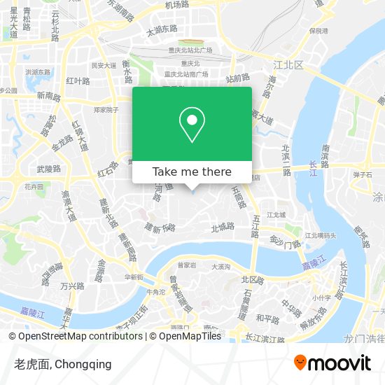 老虎面 map