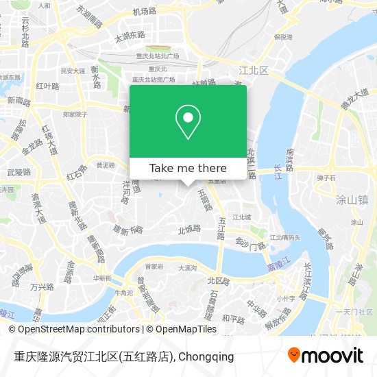 重庆隆源汽贸江北区(五红路店) map