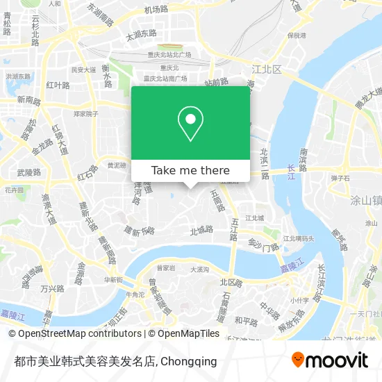 都市美业韩式美容美发名店 map