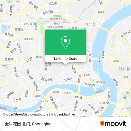 金科花园-北门 map