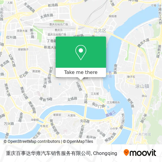 重庆百事达华雍汽车销售服务有限公司 map