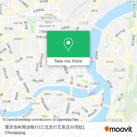重庆农村商业银行(江北支行五里店分理处) map