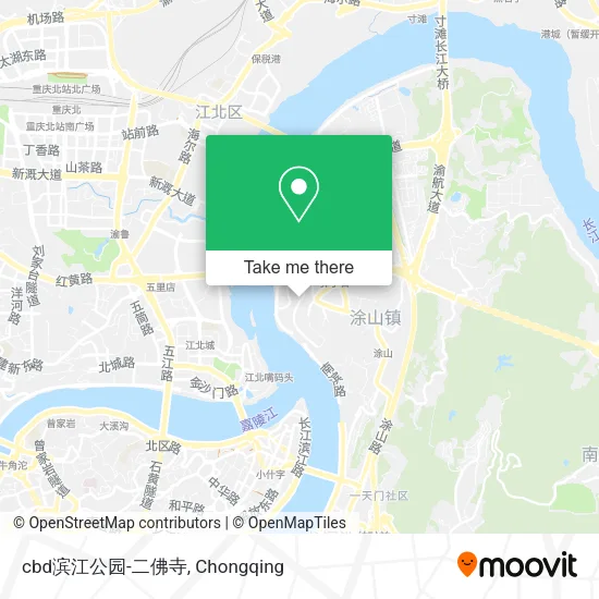 cbd滨江公园-二佛寺 map