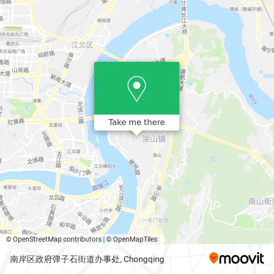南岸区政府弹子石街道办事处 map