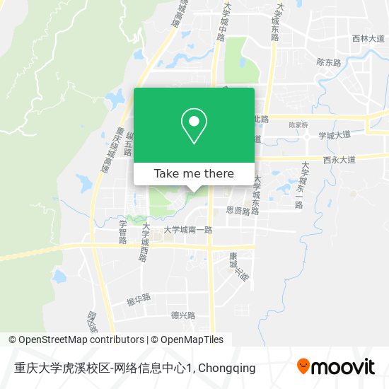 重庆大学虎溪校区-网络信息中心1 map