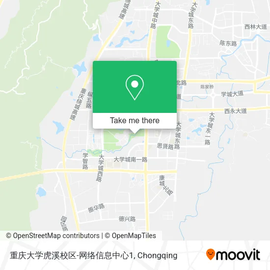 重庆大学虎溪校区-网络信息中心1 map