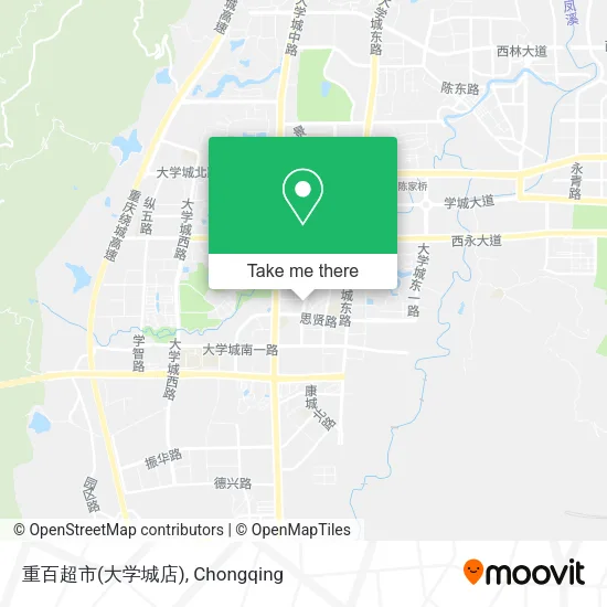 重百超市(大学城店) map