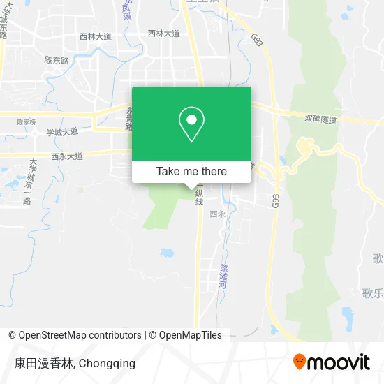 康田漫香林 map