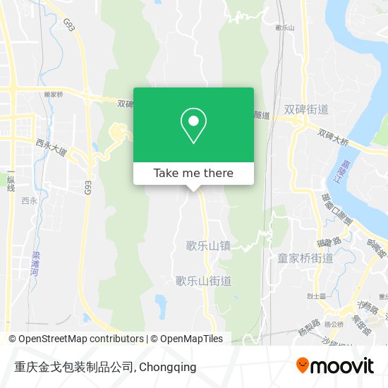 重庆金戈包装制品公司 map