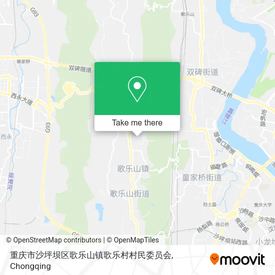 重庆市沙坪坝区歌乐山镇歌乐村村民委员会 map