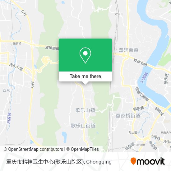 重庆市精神卫生中心(歌乐山院区) map