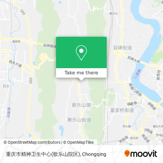 重庆市精神卫生中心(歌乐山院区) map