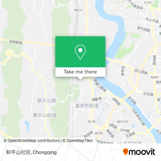 和平山社区 map