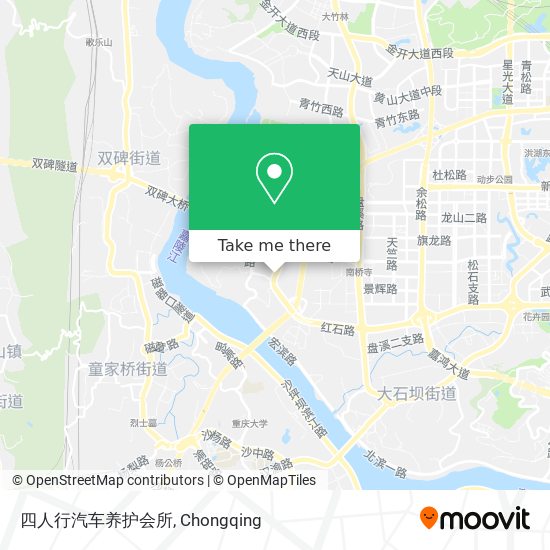 四人行汽车养护会所 map