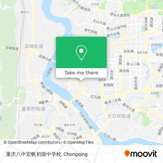 重庆八中宏帆初级中学校 map