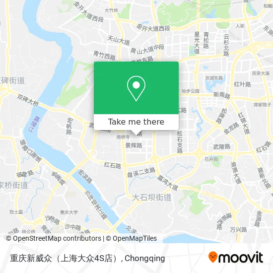 重庆新威众（上海大众4S店） map