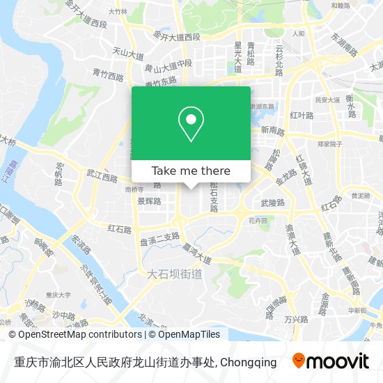 重庆市渝北区人民政府龙山街道办事处 map