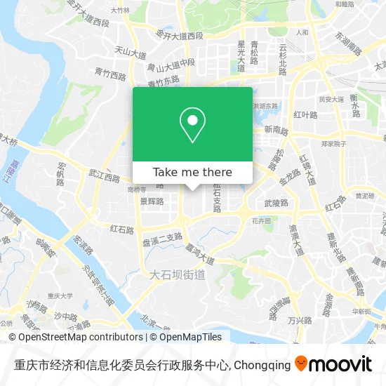 重庆市经济和信息化委员会行政服务中心 map