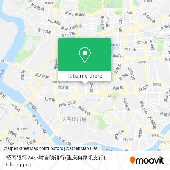 招商银行24小时自助银行(重庆冉家坝支行) map