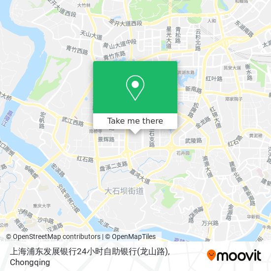 上海浦东发展银行24小时自助银行(龙山路) map