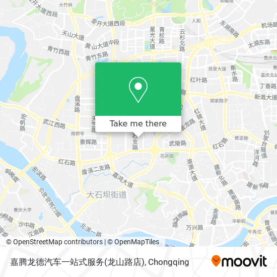 嘉腾龙德汽车一站式服务(龙山路店) map