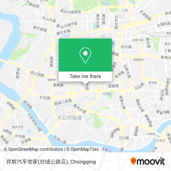 昇辉汽车管家(丝绒公路店) map