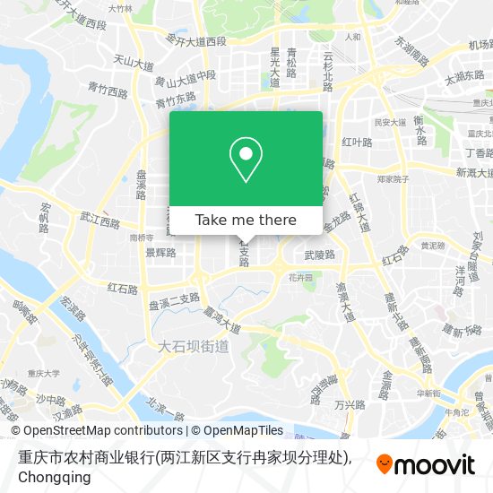 重庆市农村商业银行(两江新区支行冉家坝分理处) map