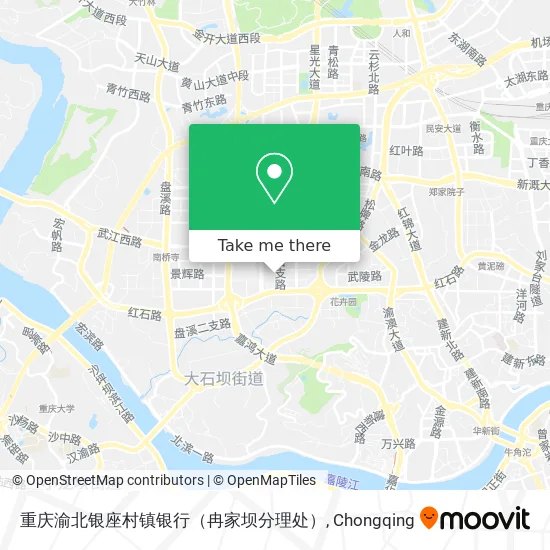 重庆渝北银座村镇银行（冉家坝分理处） map