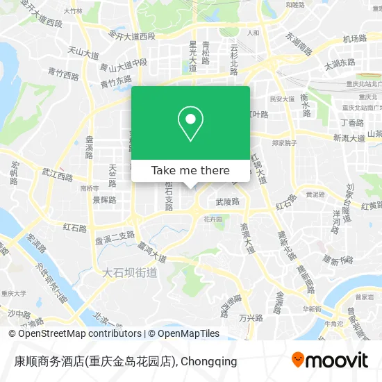 康顺商务酒店(重庆金岛花园店) map